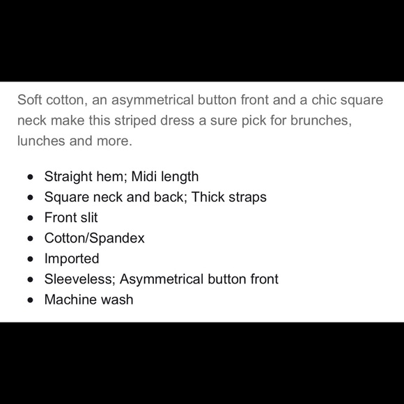 Express striped asymmetrical button front dress - Picture 2 of 3